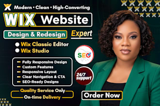 build wix website design and redesign, wix website design, wix redesign, and SEO
