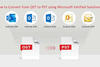 convert and migrate ost file to pst , office365, gmail