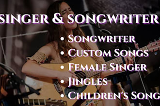 be your professional female lead, adlibs singer, mandarin trot pop vocalist