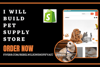 build pet shopify store pet supply store pet food and accessories store