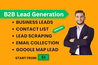 do b2b lead generation,business lead contact list data scraping email collection