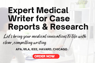 assist with medical case reports and research articles