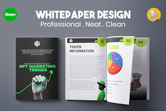 design professional white paper and crypto white paper