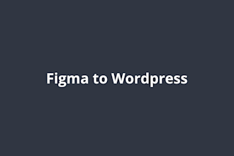 convert figma, PSD, and ai to wordpress design by elementor