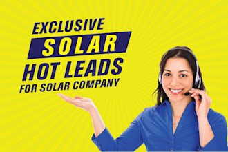 generate fresh and verified solar leads lists for the US