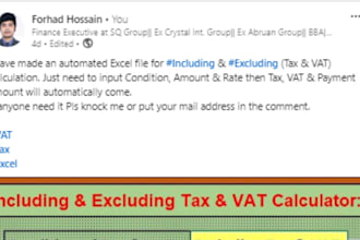make excel automation file for your business