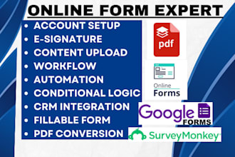 setup fillable pdf online form on contact google form zoho form surveymonkey