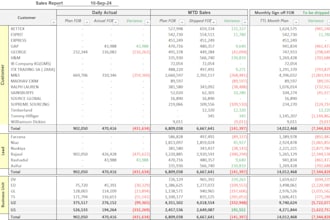make customer, sales person, division wise automate template for you