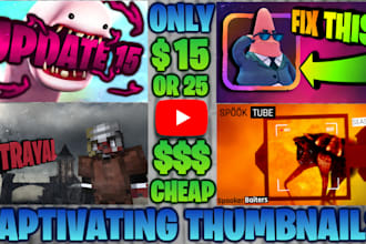 create stylized youtube thumbnails