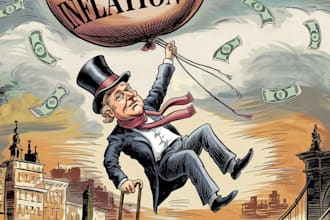 create a unique digital political editorial cartoon for you