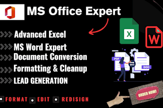 do spreadsheet, word data formatting, and file conversion