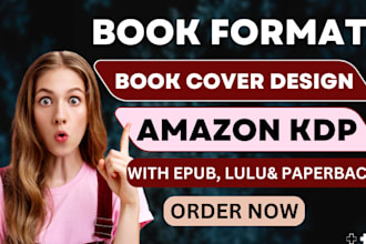 format ebook, cook book for amazon kindle, epub,  lulu, ingramspark, paperback