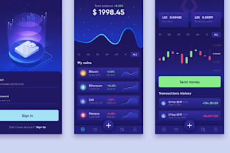 create exchange platform, erc721, bep2 token, crypto wallet app on ios, android