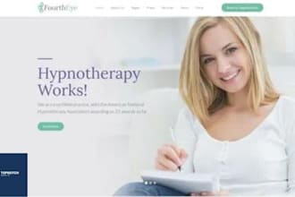build exclusive hypnotherapy website, psychotherapy, health and wellness
