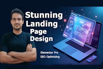 do wordpress landing page design, elementor landing page