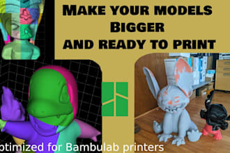 professionally cut your 3d model into multiple pieces