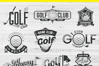 do masterful golf logo design for clubs, tournaments, products and golf shops