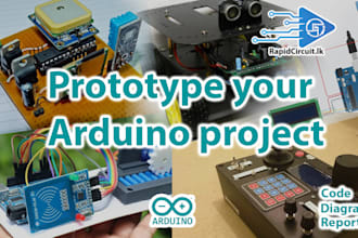 do arduino or esp project with code diagrams reports