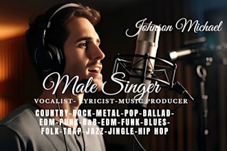 compose gospel song  music producer soulful song vocalist male singer songwriter