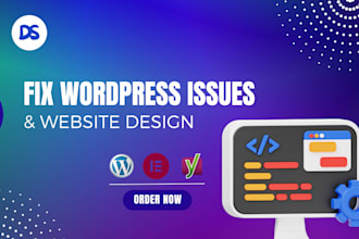 fix wordpress website issues and professional website design