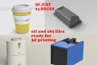 modify and create stl and obj files for 3d printing