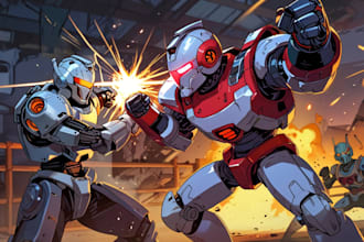 draw you gundam, mecha, robot fanart in my style