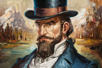 paint a unique oil painting portrait for you