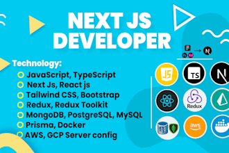 be your next js developer or figma to next js react js frontend developer