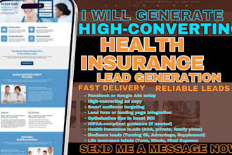 health insurance leads medicare life insurance leads facebook ads google ads
