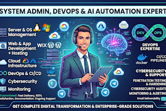 be your IT linux windows system admin and ai solutions devops expertise support