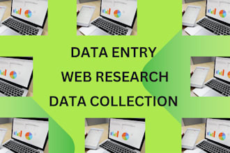 do data entry and web research as a virtual assistant