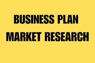 do business plans, market research