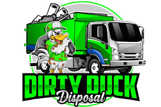 design wonderful dirty duck logo with free source file
