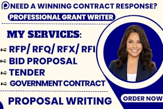 write tender rfp rfq rfx rfi responses bid proposal and government contract