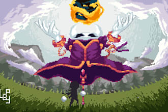 create stunning pixel art backgrounds for your project