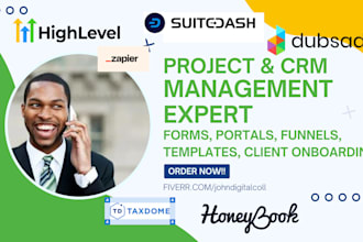setup honeybook suitedash taxdome portal automations dubsado crm workflow zapier