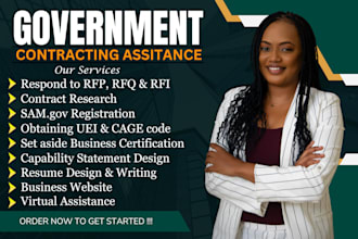 write rfp, rfq, ifb government contract tender bid proposal writing with pricing