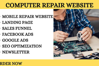 create mobile repair and computer repair website laptop repair website
