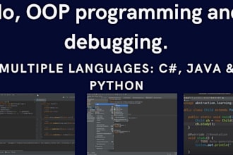 program object oriented languages csharp java and python