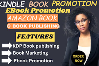 do formatting for amazon books, kdp book publishing and promotional activities