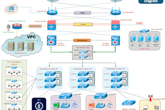 design and redesign network diagram in microsoft visio