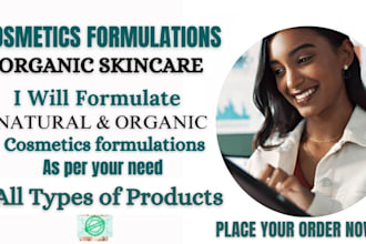 be your cosmetic formulation chemist and cosmetic formulator