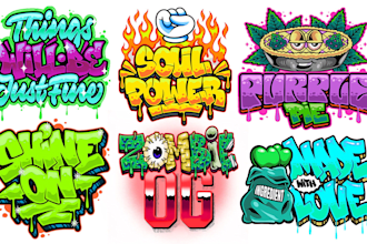 do digital graffiti type tags and arts