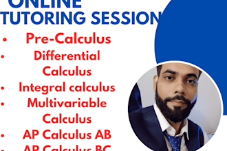 your calculus,trigonometry math tutor