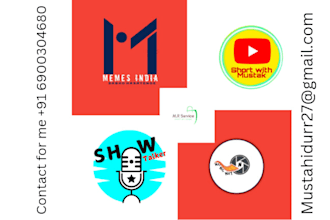 create podcast thumnail design , logo design ,