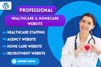 create healthcare staffing agency website