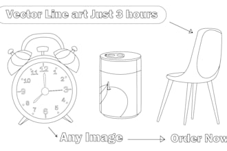 draw line art vector line art coloring line drawing illustration any product