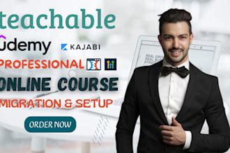 migrate and upload your online course videos to thinkific, teachable, podia, ghl