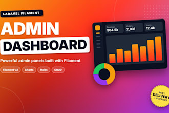 build a laravel filament admin panel or business dashboard