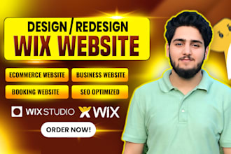 design, develop or redesign wix website, wix studio website